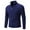 Navy, variant on Mens Solid Cardigan Sweaters Zip Up Long Sleeve Stand Collar Outerwear Coats Jacquard Slim Knitted Jackets for Fall Winter