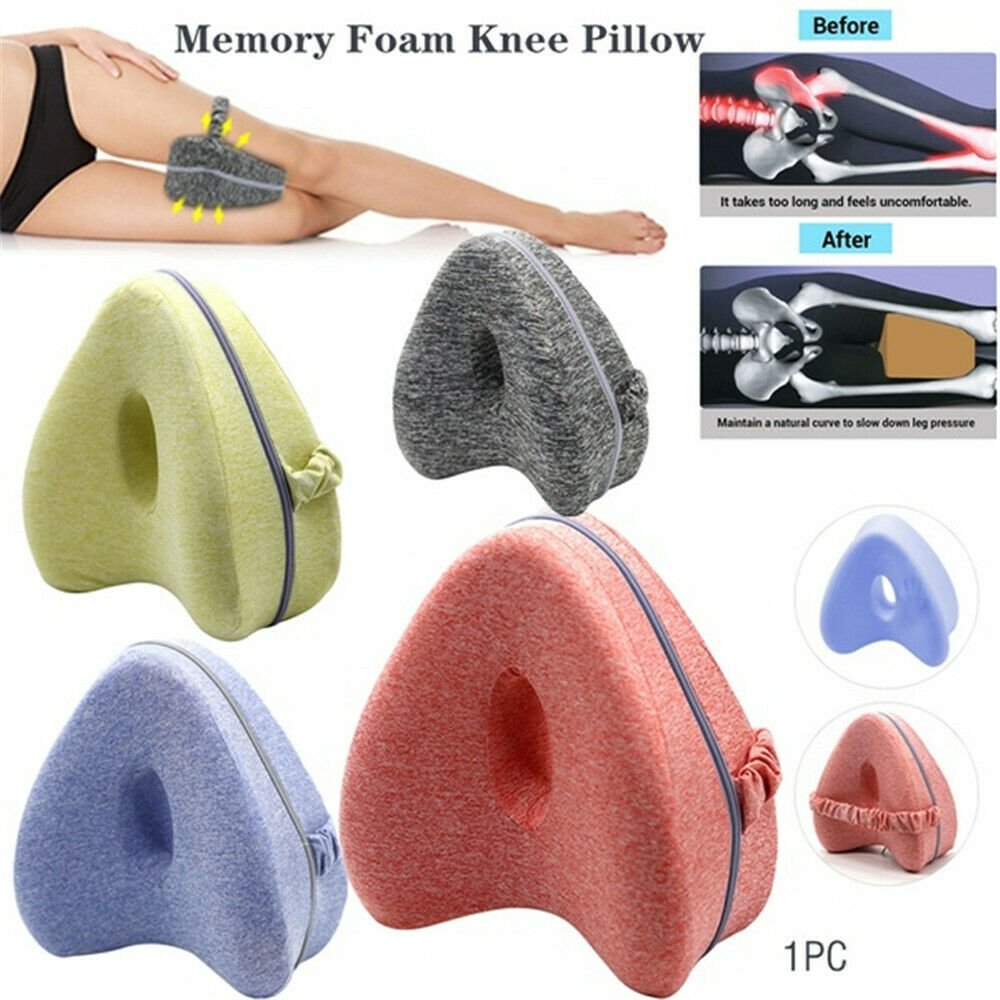 Contour Memory Foam Leg Pillow Orthopaedic Pillow Back Hips Knee Support