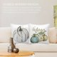 thumbnail image 4 of Fundas de almohada con decoración otoñal, fundas de almohada de lino con estampado de calabaza en acuarela, impresión a doble cara, tamaño de cojín 45 cm x 45 cm, juego de 4, 4 of 5
