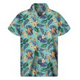 thumbnail image 5 of Camisa hawaiana con estampado 3D de plantas tropicales para hombre, camisas playeras con botones y flores, camisetas de manga corta de verano para hombre, blusas de calle, blusa Aloha, 5 of 5