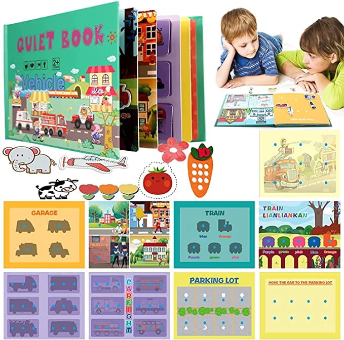 Autrucker Sticker book quiet paste book 0.45 busy book children's