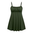 thumbnail image 4 of Wensltd Women Square Neck Thin Strap Tank Tops Solid Soft Breathable Comfy Curved Hem Cami Tunic For Summer Daily Casual Outdoor Vacation Wear, 4 of 5