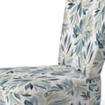 thumbnail image 4 of Designart "Patterns Of Tranquility II" Blue Floral Upholstered Accent Chair - Cottage Arm Chair For Bedroom, 4 of 7
