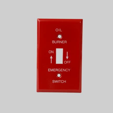 Diversitech For Devco Pi393 Emergency Oil Burner Switch Wall Plate Diversitech For Devco Pi393 Emergency Oil Burner Switch Wall Plate