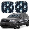 thumbnail image 1 of Balery Gnome and Snowflakes Parasol para parabrisas de coche de 2 piezas | Parasol plegable para parabrisas delantero de coche para la mayoría de sedanes-Medium, 1 of 6