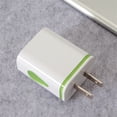 thumbnail image 2 of Plastic 2-Port USB Wall Charger - Water Drop LED, American Plug, 1.2A, Compact, For Phones/Tablets, 2 of 2