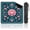 Pink, Green, and Teal, variant on Mahjong Mat 31.5" x 31.5" Art Deco Inspired Blue Green Geometric Abstract Non-Slip Noise Reduction Mahjong Tiles Table Cover for Dominoes Poker Card Board and Tile Games