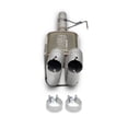 thumbnail image 2 of Flowmaster Exhaust Muffler 718172 FlowFX; Oval 409S Stainless Steel Case; Dual 3 Inch Center Inlet; Dual 3 Inch Dual Outlet; 20 Inch Overall Length, 2 of 8