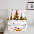 thumbnail image 5 of Manfei Winter Holiday Full Size Comforter Sets,Bright Christmas Animals Bedding Comforter Set,Xmas Reversible,3pcs,1 Comforter and 2 Pillowcases, 5 of 7