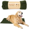 thumbnail image 1 of GFDYREE - Ultra Absorbent Microfiber Dog Door Mat, Durable, Quick Drying, Washable, Prevent Mud Dirt, Keep Your House Clean (Chive, Large) - 36 x 26 Inch, 1 of 7