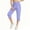 *Purple, variant on ClodeEU Women's Elastic Waist Capri Pants,Casual Loose Fit Cropped Joggers with Pockets Army Green,Women's Plus L