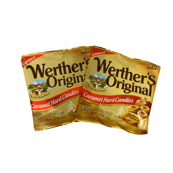 Werther’s Original Caramel Hard Candies; 2 Bags; 2.65 oz each
