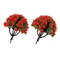 thumbnail image 3 of Milaget 10x Model Trees Architecture Train Railway Wargame Diorama Scenery HO Scale Red, 3 of 8