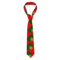 thumbnail image 7 of Men's Skinny Tie Portugal Flag Printed Neck Tie for Wedding Dating Party, 7 of 7