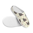 thumbnail image 3 of Kdxio Chickens And Flowers Women's Men's Slippers Plush Slip-On House Slipper for Winter Indoor Soft Cushion Non-slip Fluffy Slides Slippers-8, 3 of 7