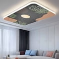 thumbnail image 2 of Boho Black Fluorescent Light Covers, Brown Modern Stripes Moon Abstract Leaf Magnetic Light Covers for Ceiling Lights, Fluorescent Ceiling Shade Filters for Classroom Bedroom Office 4x2Ft x 4PCS, 2 of 8