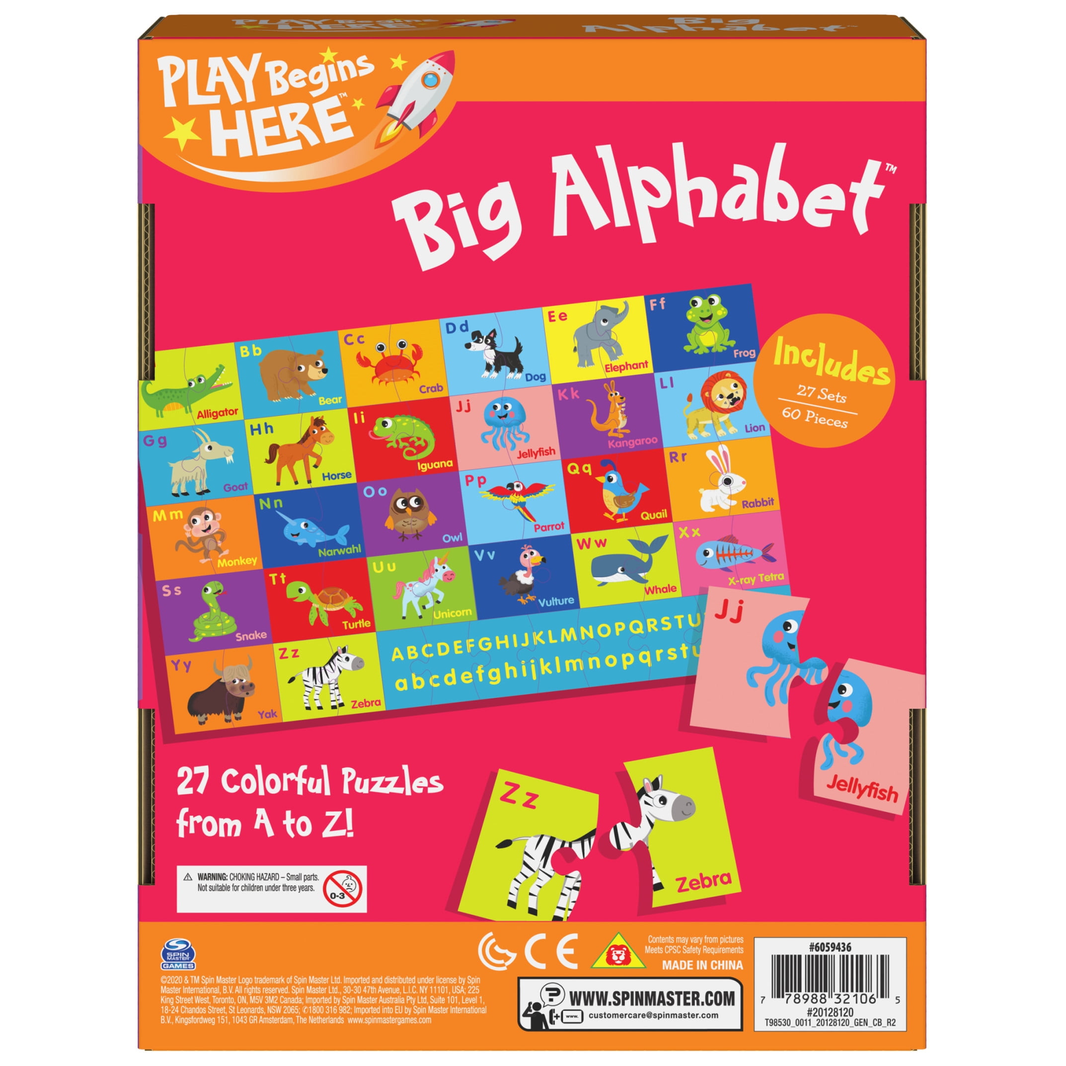 Match and Learn Alphabet Game, for Kids Ages 3 and up