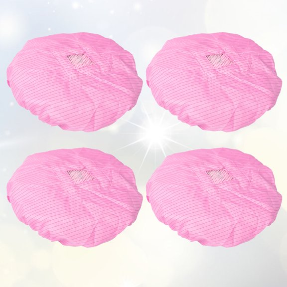 OULII 4Pcs Anti Static Cap Breathable Mesh Window Work Hat for Clean Workshops