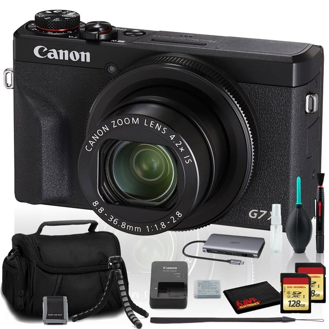 Canon PowerShot G7 X Mark III Appareil Photo Numérique (Modèle Intl) avec Deux SSD de 128 Go (Modèle International)