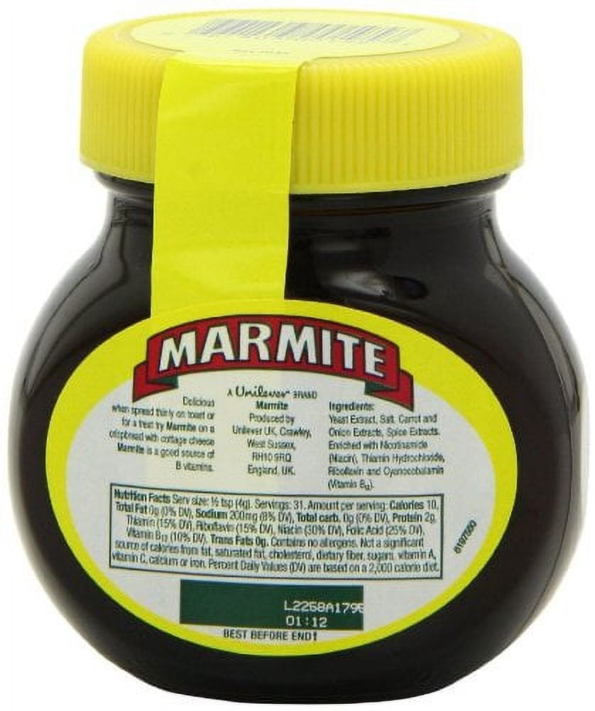 Marmite Yeast Extract, Small Jar, 4.4oz (125g)