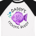 thumbnail image 4 of Inktastic Daddy's Fishing Buddy with Cute Purple Fish Boys or Girls Toddler T-Shirt, 4 of 5