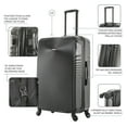 thumbnail image 4 of DUKAP Inception 28" Hardside Lightweight Luggage with Spinner Wheels, Handle and Trolley, Black, 4 of 10