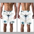 thumbnail image 3 of luoweisi Men's Beach Shorts Quick Dry Swim Trunks with Mesh Lining Dragonfly 2XL, 3 of 5