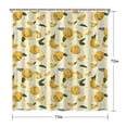 thumbnail image 5 of Yellow Lemon Fruit Slices White Pattern Shower Curtain 72"x72" ,Bathroom Decorative Shower Curtains Set with 12 Hooks,Modern Waterproof Washable Shower Curtain, 5 of 6