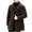 Coffee, variant on Mens Fuzzy Sherpa Trench Coats Single Breasted Fleece Mid-Length Jacket Stylish Notched Lapel Winter Warm Coat