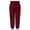 Wine Red, variant on Kelon Women's Casual Pants, Womens Linen Pants Wide Leg Palazzo Capri Drawstring Casual Lounge Flowy Summer Beach Vacation Crop Trousers with Pockets, S