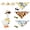 Color 2, variant on Fits 23" Hawaiian Porch Goose Outfit with Hat Sunglasses Headscarf Decorative Summer Bikini Lawn Goose Costume Garden Statue Dress Up Clothing for Outdoor Yard Garden