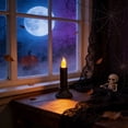 thumbnail image 6 of Halloween Decorations Savings, Tarmeek Halloween LED Candle Decoration Flameless Flickering Effect Plastic 16x6cm Table Centerpiece for Thanksgiving Christmas Party Decor, 6 of 7