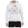 thumbnail image 2 of Wild Bobby,I Have Two Titles Dad and Step Dad Rock Them Both Step Dad Gift, Father's Day, Unisex Graphic Hoodie Sweatshirt, White, Small, 2 of 3