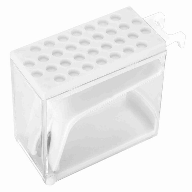 Dispensador de rollos de algodón para dentista, soporte divisor tipo prensa, color blanco