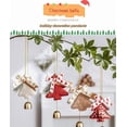 thumbnail image 3 of Christmas Ornaments Artificial Christmas Wreath Decorated with Pine Tree, Bell, Bow for Christmas Decorations, 3 of 5
