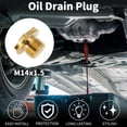 thumbnail image 2 of Unique Bargains M14*1.5 Oil Drain Plug Oil Pan Drain Bolt Screw Thread Repair Gold Tone 1 Pcs, 2 of 7