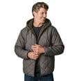 thumbnail image 2 of Free Country Men's Atlas Hooded Quilted Reversible Sherpa Jacket Mushroom XXL, 2 of 7