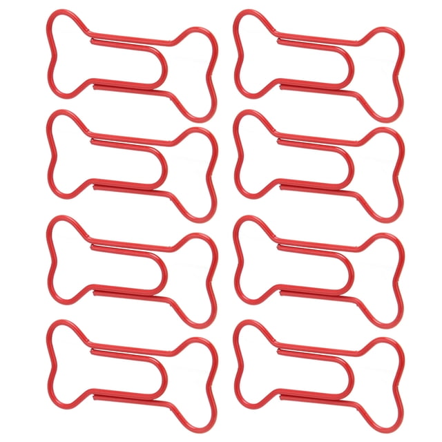 Wire Bookmark, Metal Bone Shaped Paper Clips Portable Slip Proof Multifunctional For Document Classification