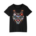 thumbnail image 4 of Piuwrlz T-Shirts Tops for Kids Girls Short Sweatshirt Sleeve Black Size 9 Years, 4 of 4