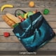 thumbnail image 5 of Easygdp Vintage Blue Pattern Whale Bolsa Tote para Mujer, Bolso de Hombro para Trabajo, Playa, Viajes, Compras y Supermercado, 5 of 7