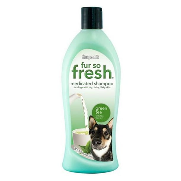 Sergeants Synthetic Fur So Fresh Med Green Tea Dog Shampoo 18 oz
