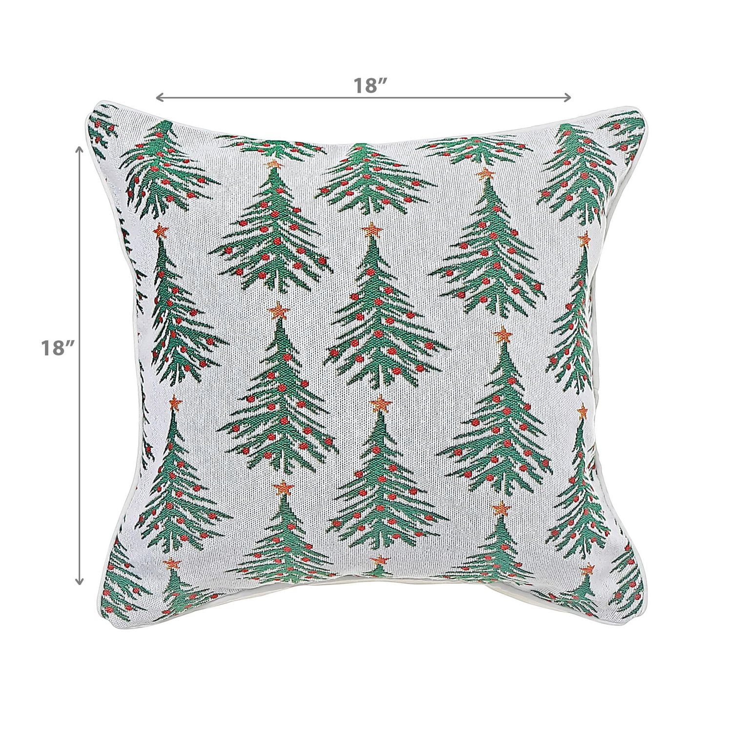 Coussin Tapisserie Arbre 18 X 18 - Lot De 2