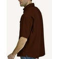 thumbnail image 3 of Pro Celebrity Men's Pro Fishing Outdoor Button-Down Shirt (4XL , Maroon), 3 of 3