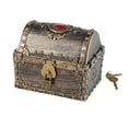 thumbnail image 2 of Adventurous Treasure Box Multifunction Coin Box Kids Storage Pirate Treasure Box Bronze, 2 of 8