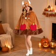 thumbnail image 2 of Womens Halloween Graphic Hoodies Halloween Cosplay Bat Cape Soft Wearable Blanket Hoodie for Women, 2 of 6