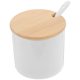 thumbnail image 4 of 1 Set Ceramic Seasoning Jar Ceramic Seasoning Container Condiment Jar Seasoning Holder With Lid and Spoon, 4 of 4