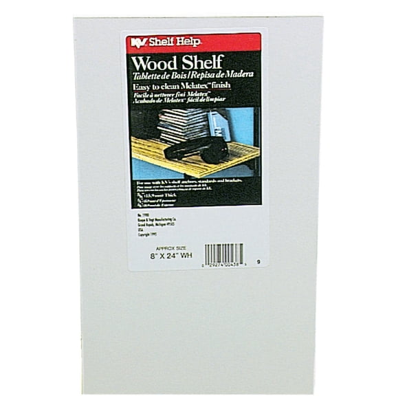 Knape & Vogt 1980WH 8X24 8" X 24" White Shelves Finished