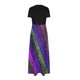 thumbnail image 3 of Vestido Corto de Verano de la Moda de las Mujeres Impreso de Manga Corta Cuello Redondo Tobillo de Longitud Vestido Casual, 3 of 5