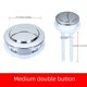 thumbnail image 2 of Botón de inodoro redondo universal, interruptor de descarga de tanque de agua de inodoro, accesorios de botón simple y doble, 2 of 5
