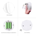 thumbnail image 3 of Spots Sans Fil à Piles Lumières d'Accent Intérieur Dimmable Projecteur LED Partout Lumière Murale Rotative (2 Pack), Blanc, 3 of 8